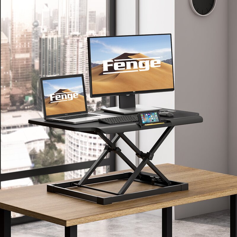 Inbox Zero Height Adjustable Standing Desk & Reviews | Wayfair.ca